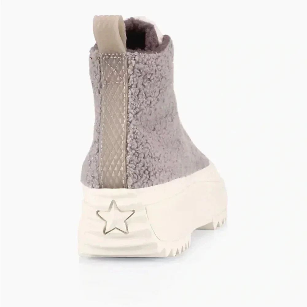 Converse Run Star Hike Sherpa Sneakers Women’s 9.5 Chuck Taylor Shoes Platform